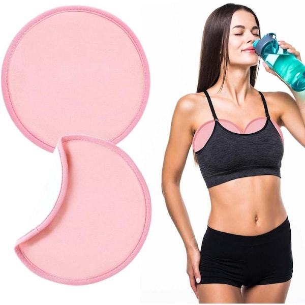 Castor Oil Breast Pads Reusable Organic Castor Oil Pad 2pcs Pink