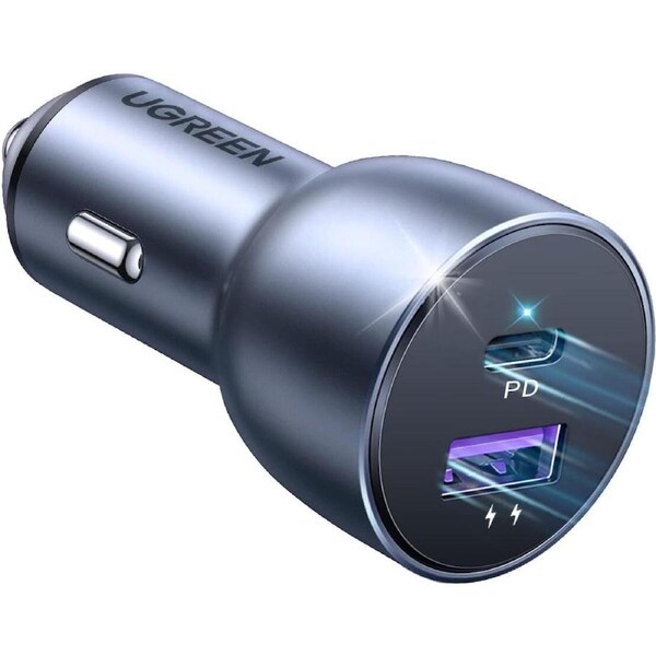 Ugreen 36w Type-C Fast Car Charger Dual Port Adapter iPhone 15 14 iPad Pro Max