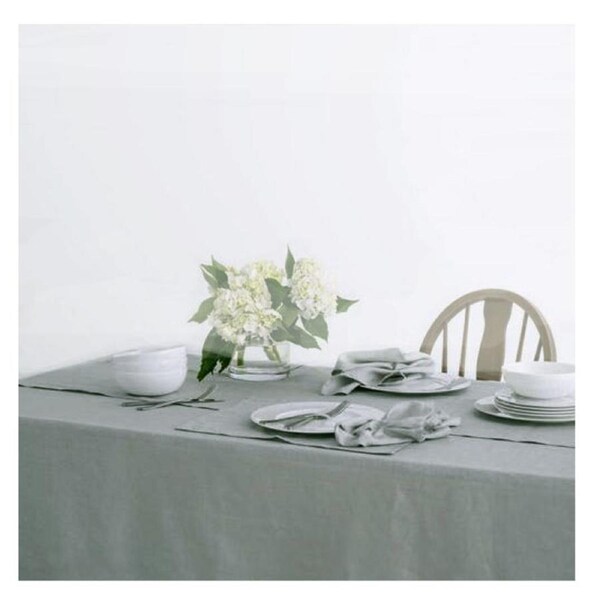 Country Table Cloth Kildare Grey Green Tablecloth Rectangle 140x185cm
