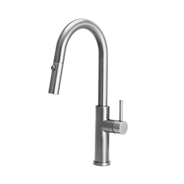 Simplus Pull Out Kitchen Sink Mixer Faucet Tap 360° Swivel Spout Brushed Nickel