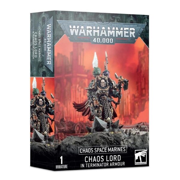 Warhammer 40K: Chaos Space Marines Chaos Sorcerer/Lord In Terminator Armour