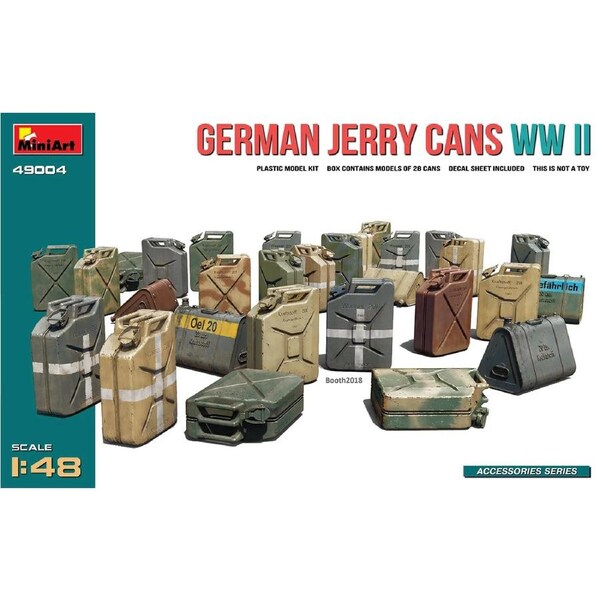 MiniArt 1/48 German Jerry Cans WW2 Plastic Model Kit
