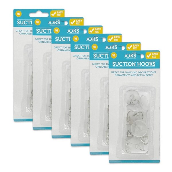 96pc Suction Hooks Wall Hanging Bathroom/Kitchen Accessory Holder Organiser