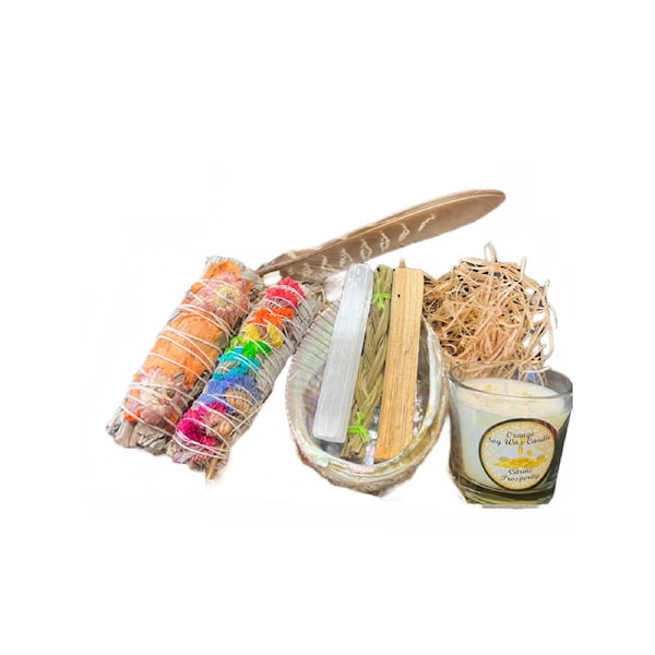 Floral Sage Smudge Gift Set E