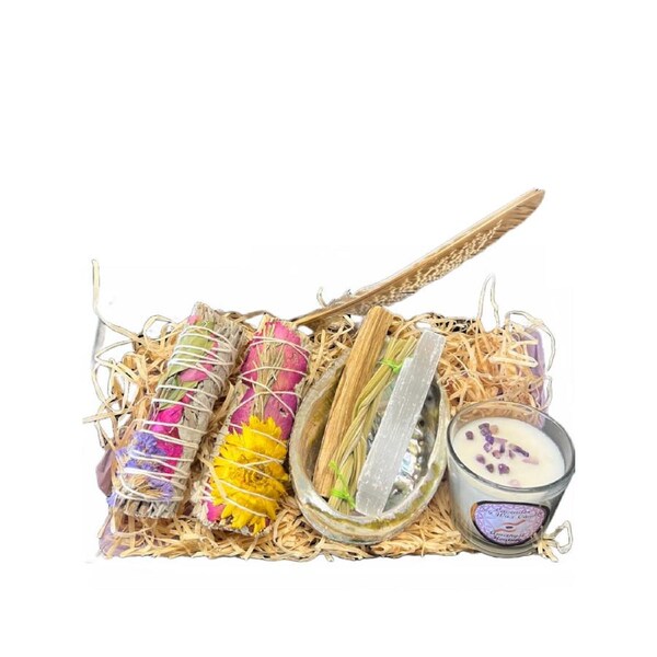 Floral Sage Smudge Gift Set B