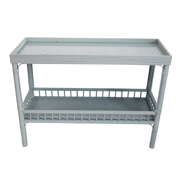 Bahama 110x82cm Wood Console Table Rectangle Medium Home Furniture French Blue