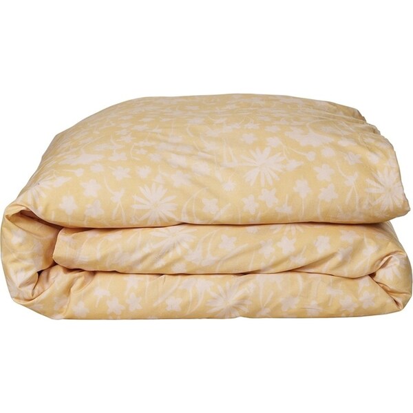 Ecology Solaris Size King Soft Quilt Cover Blush/Lemon Home Bedding Cotton