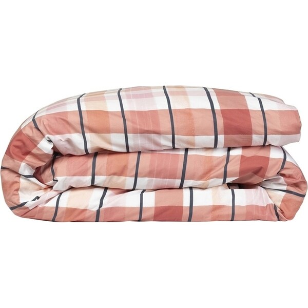 Ecology Isla Size Super King Quilt Cover Clay/Pink Bedding Organic Cotton