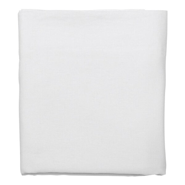 Ecology Dream Size Queen Soft Flat Bed Sheet Bright White Home Bedding/Linen