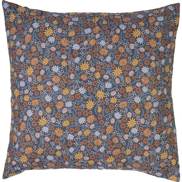 Ecology Sea Size 65 x 65cm Soft Euro Pillowcase Blue/Clay/Pink Home Bedding