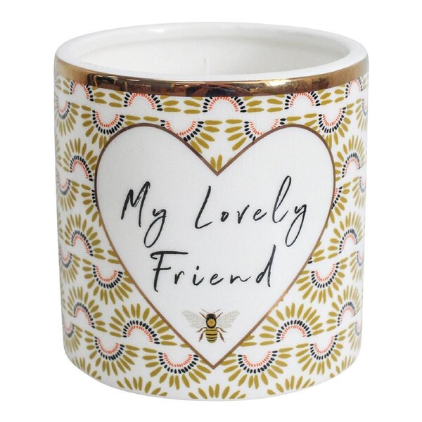 Ceramic/Wax10cm Scented Tealight Candle Lovely Friend Home Fragrance Display