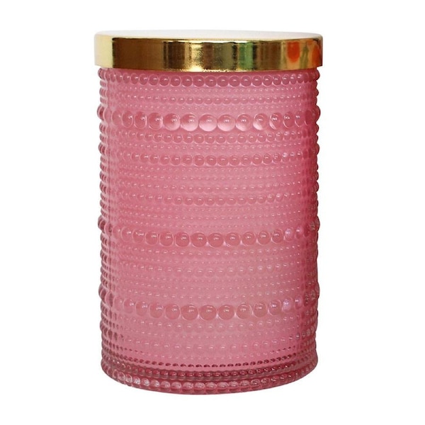 Glass/Wax 12.5cm Scented Tealight Candle Christmas Tango Home Fragrance Pink