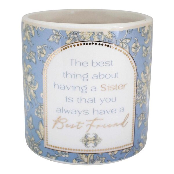 Ceramic/Wax 9.5cm Scented Tealight Candle Sister Vanilla Home Fragrance Display