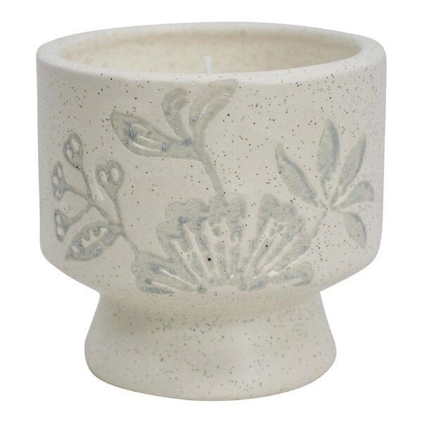 Ceramic 9cm Scented Tealight Candle Summer Home Fragrance Display Blue Balm