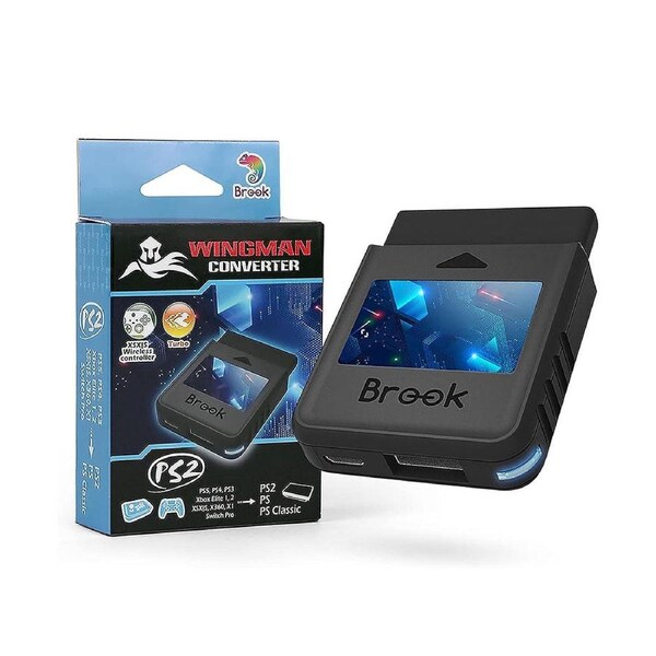 Brook Wingman PS2 converter/adapter (PS2/PS1/PS classic) - Black