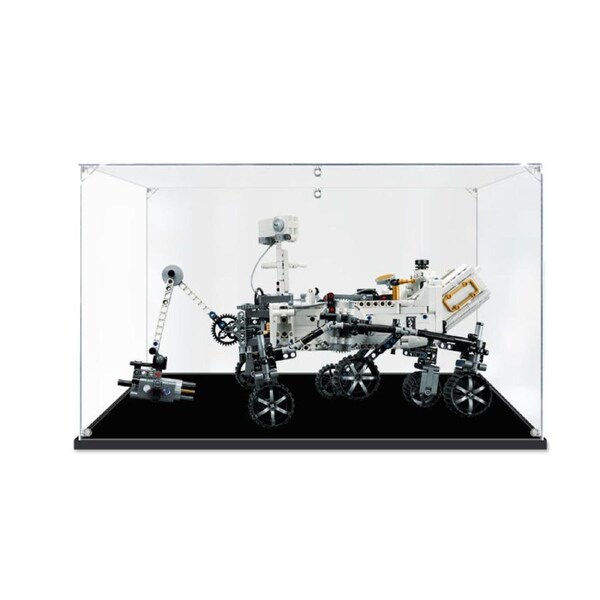 Acrylic Display Case for LEGO 42158 Technic NASA Mars Rover Perseverance Figure Storage Box Dust Proof Glue Free