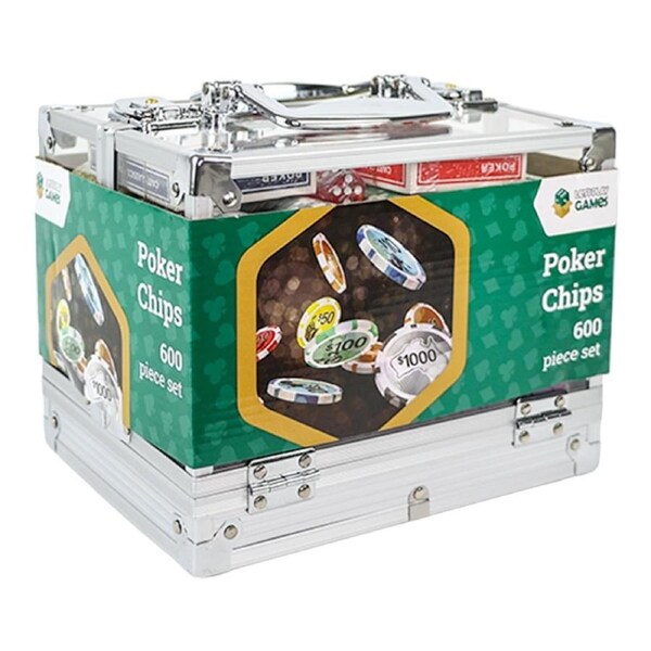 Let's Play Games Classics Australiana Clay 600 Poker Set