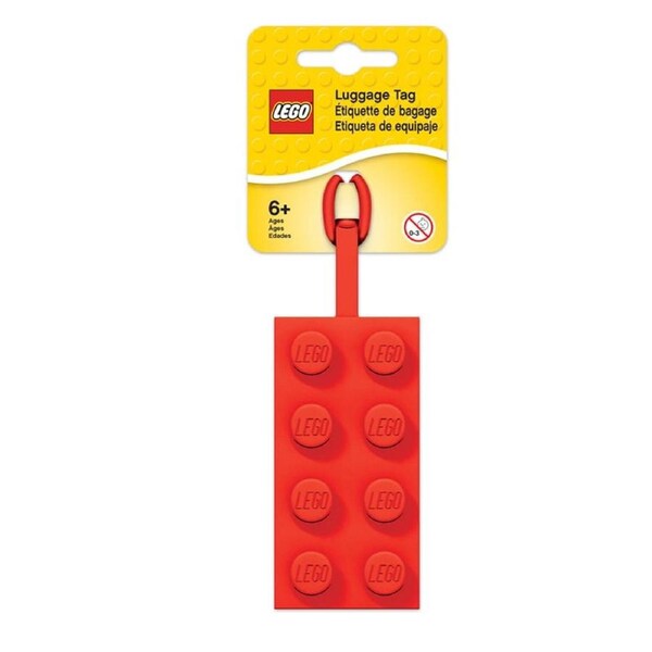 Lego Red Brick Luggage Tag