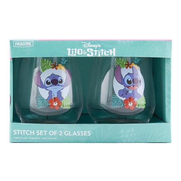 Paladone Lilo and Stitch Stitch Set Of 2 Glasses