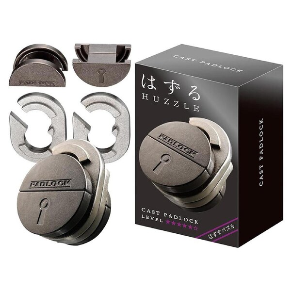 Hanayama Level 5 Cast Padlock Puzzle