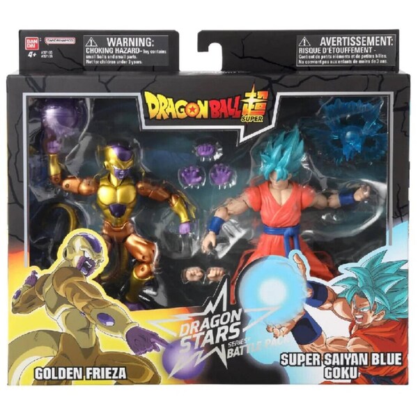 Dragon Ball Super Dragon Battle Pack Golden Frieza and Super Saiyan Blue Goku 6.5 inch Action Figures