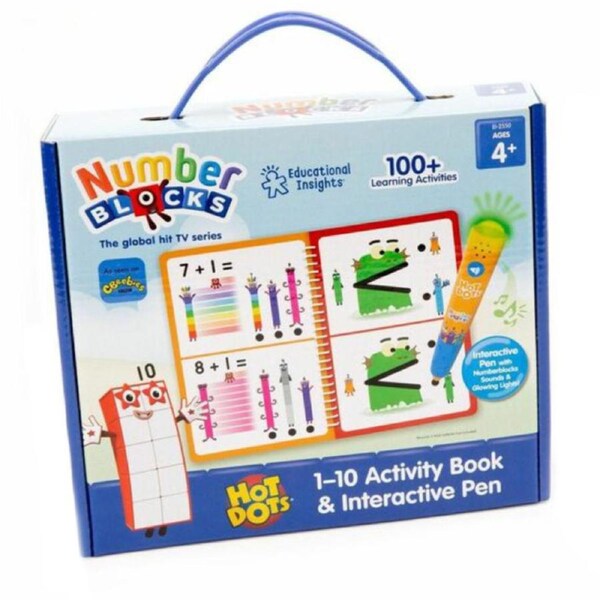 Hot Dots Numberblocks 1-10 Activity Book and Interactive Pen
