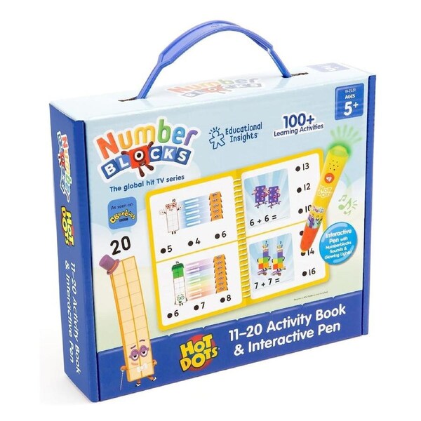 Hot Dots Numberblocks 11-20 Activity Book and Interactive Pen