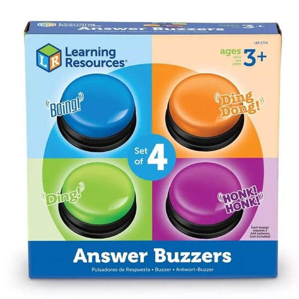 Learning Resources 4 Pack Answer Buzzers