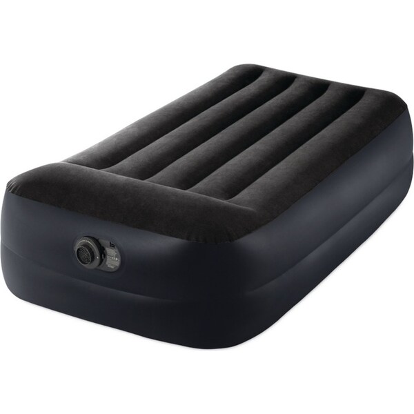 Intex Twin Size Pillow Rest Raised Airbed With Fiber-Tech Rp 191x99x42cm