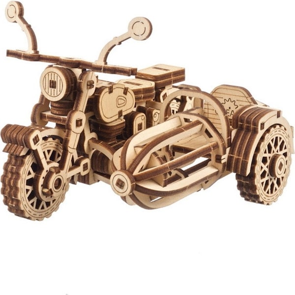 Ugears 130pcs Hagrid's Flying Motor Bike Wooden Mechanical DIY 3D Model Kit 14y+