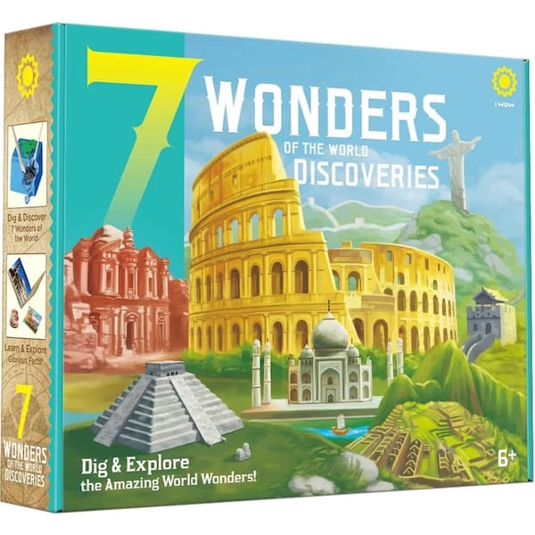 Johnco 7 Wonders Of The World Discoveries Kids/Childrens Dig Excavation Kit 6y+