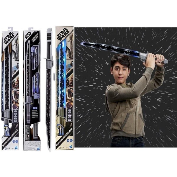 Star Wars RP Mandalorian Darksaber Ages 4+ Toy Lightsaber Fight Sword Disney Fun