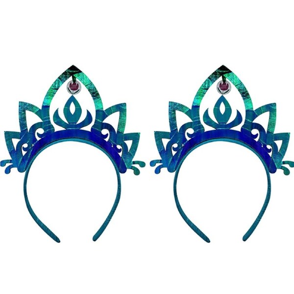 2x Disney Frozen Anna Iridescent Plastic Headband Tiara Kids Costume Accessory