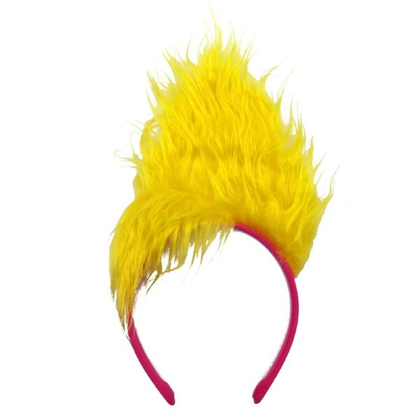 Viva Trolls 3 Headband w/ Attached Hair Kids/Children Headwear Costume 3+ Yellow