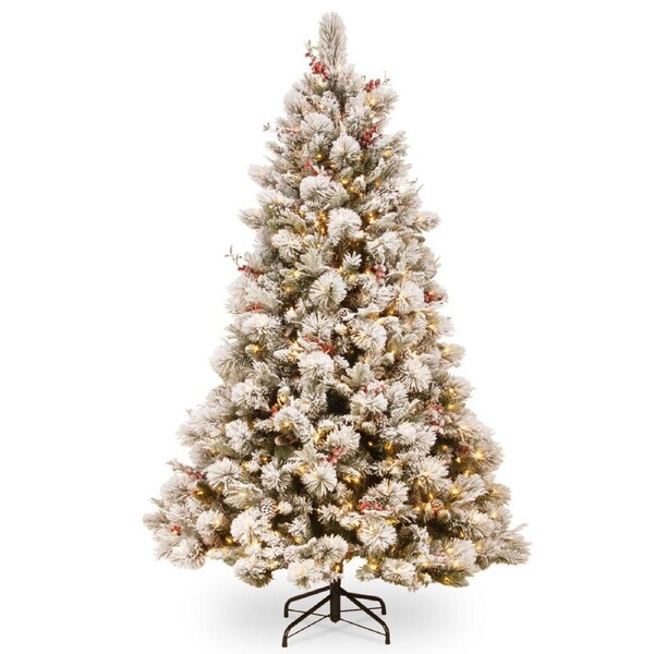 Christabelle 229cm Snowy Bedford Christmas Tree 1012 tips 800 LED Lights