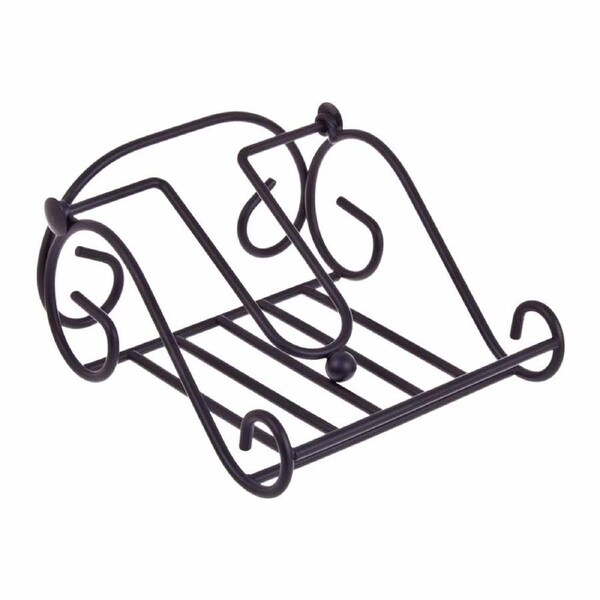 D.Line Entree Scroll Napkin Holder Black Wrought Iron