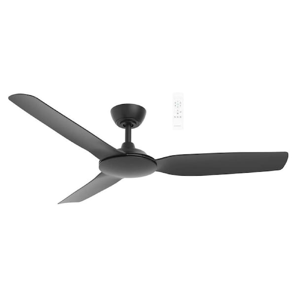 Martec Viper 3 1320mm Smart DC Ceiling Fan with WiFi Remote Black