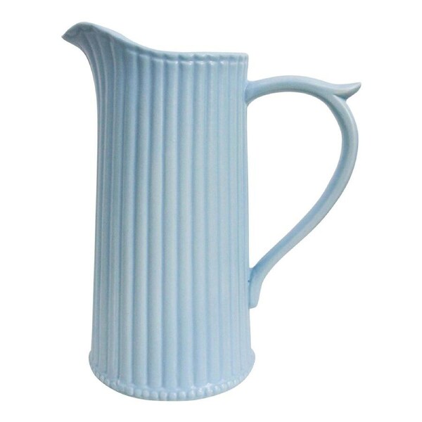 Vineyard Ribbed Ceramic 23cm Jug Water/Juice Milk Pitcher Decor Container Powder