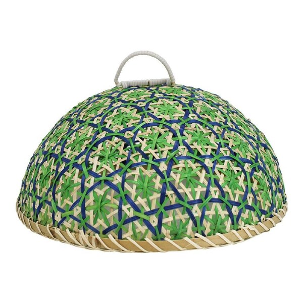 Bamboo 30cm Round Woven Food Cover/Umbrella Home/Kitchen Dining Meal Guard Topic