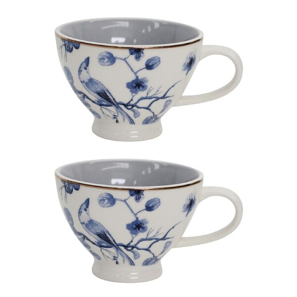 2x Orient Garden Porcelain 13.5cm Coffee/Tea Cup w/ Handle Round Mug Tableware