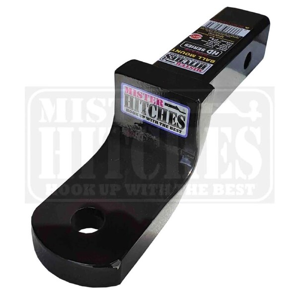 Mister Hitches Ball Mount Heavy Duty 3650KG 57MM Drop, 31MM Rise, 211mm Length - MH001HD