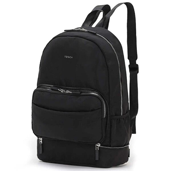 Tosca Harlow Zip Away Backpack / Shoulder Bag - Black
