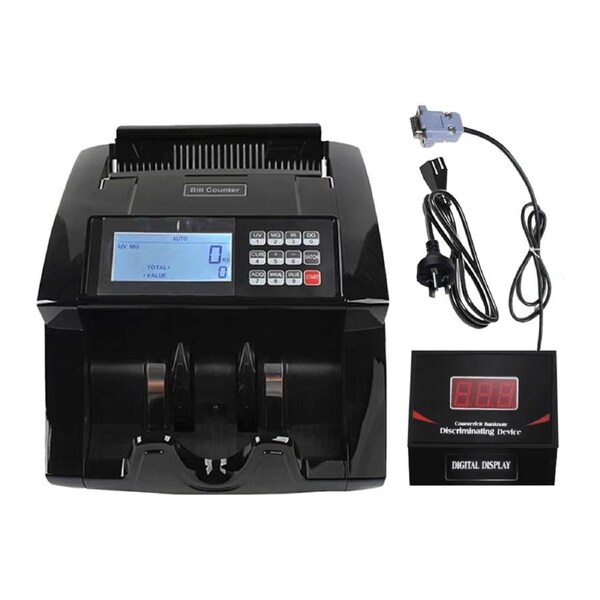 Automatic Money Counter Bill Counter High Speed Cash Bill Counting with UV MG IR Counterfeit Detection and Large Digital Display for Australia Banknotes