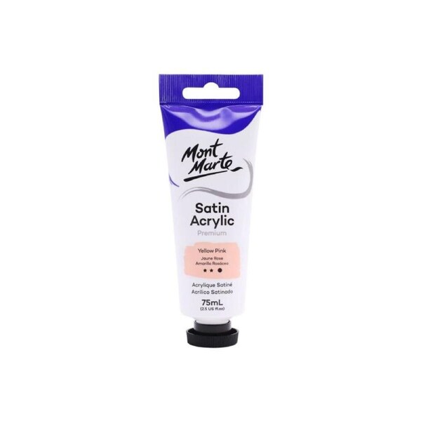 Mont Marte Satin Acrylic Paint - Yellow Pink