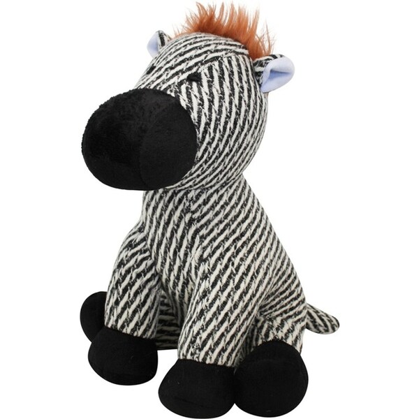 Sand Polyfill 24cm Scruffy Zebra Doorstop Home/Office Weighted Door Stopper