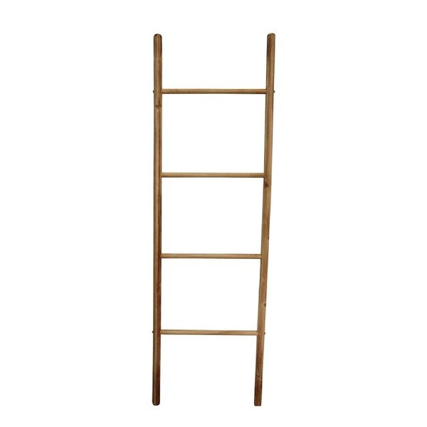 Wood 160cm Straight Ladder Home/Office Decorative Wall Stand/Hanger Natural