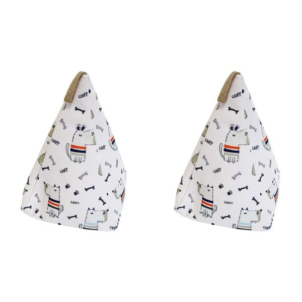 2x Dogs 25cm Cotton Sand Doorstop Home/Office Room Decor Weighted Door Stopper