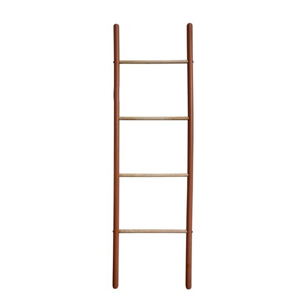 Wood 160cm Straight Ladder Home/Office Decor Display Wall Stand/Hanger Peach