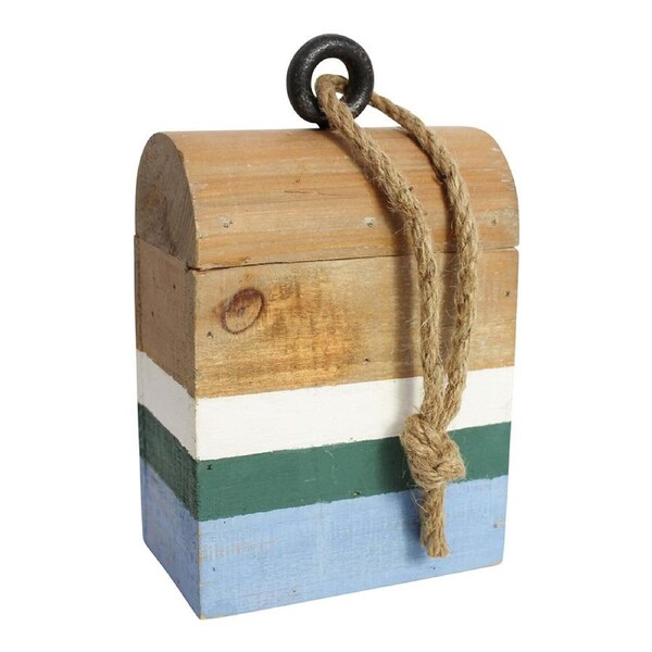 Boathouse Green 19cm Fir Wood Doorstop Home/Office Decor Weighted Door Stopper