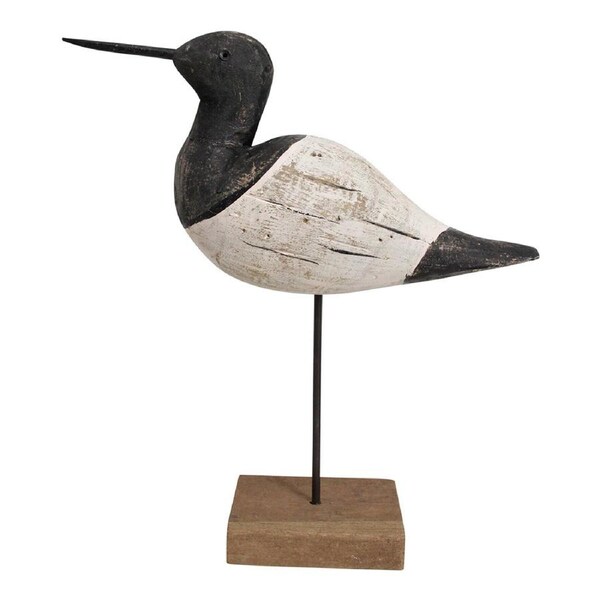 Timber/Metal 32cm Sea Bird Home Tabletop Display Statue Decorative Figurine LRG